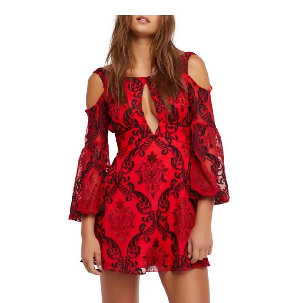 Free People Red Rouge Dress